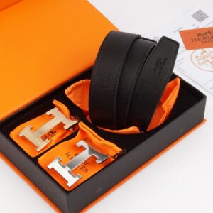 Hermes Men’s Belt Two Buckles_001